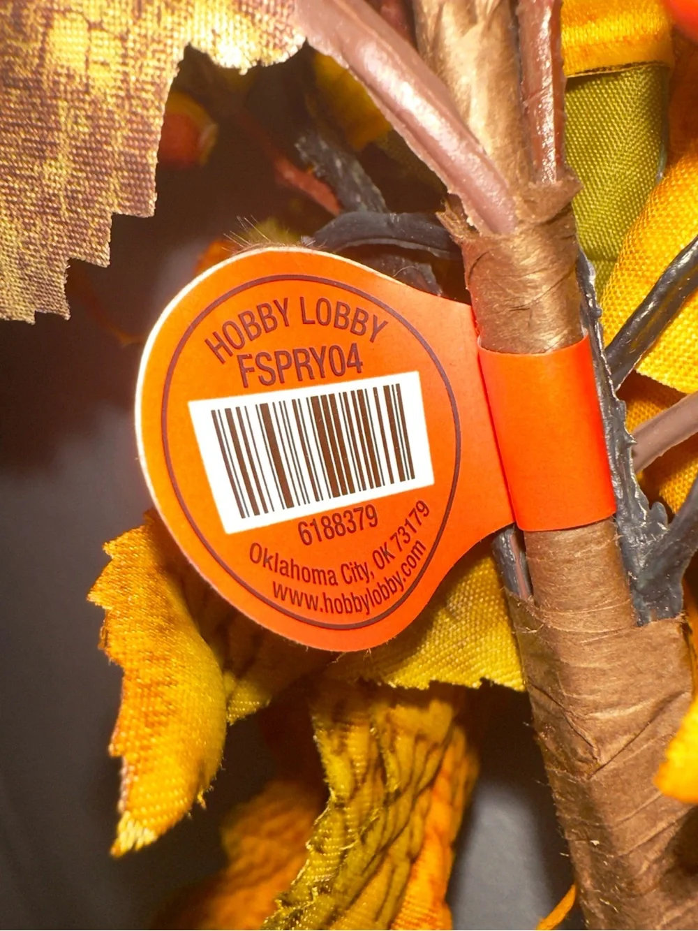 Hobby Lobby Fall Oak Leaf Flower Berry and Acorn Spray